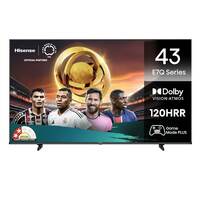 Hisense 108 cm (43 inches) E7Q Series 4K Ultra HD Smart QLED TV 43E7Q (Black) Apply ₹1000 coupon