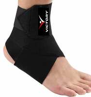 VICTORY Cotton Ankle Brace Support for Foot Pain Relief - Single, Free Size
