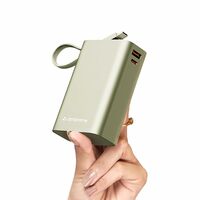 Ambrane 20000Mah Small Pocket Size Powerbank,USB Type-C Input Hanging Inbuilt Type C Cable Apply ₹10 coupon 