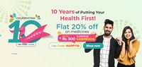 Get Flat 20% OFF on Medicines + Up to Rs. 500 Surprise Cashback