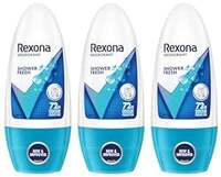 Rexona Shower Fresh Underarm Roll On Perfume For Women,Pack of 3
