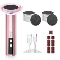 MAYCREATE® Electric Foot Callus Remover Nail File 2 in 1 Cordless Nail File Foot Exfoliation Device Foot File for Dead Skin, Calluses Electric Callus Remover with Polish Disc & Sandpaper Rolls