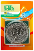 Flipkart Supermart Scrub Pad, Stainless Steel Scrub (Medium, Pack of 2) 