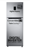 Samsung 322 L Frost Free Double Door 2 Star Convertible Refrigerator (Elegant Inox)