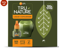 Tru Nature Liquid Vapourizer Machine + Refill 45 ml | Mosquito Repellent | Paediatrician Certified | Powerful Action Powered by Nature | Universal Refill

