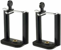 HUMBLE Clip Holder Camera Bracket Tripod Monopod Mount Adapter for Mobile Phone Tripod (Set of 2)