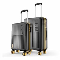 Safari Astra Neo 8 Wheels Set of 2 (Cabin + Medium) Trolley Bags, Hard Case Polycarbonate