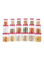 Milton Vitro Pet Jar Set 18 Pcs Red Wine Container 6 x 230ml 6 x 600ml & 6 x 1.18L