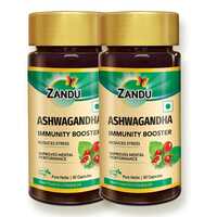 Zandu Ashwagandha Capsules, With Goodness of Natural Extracts of Ashwagandha (Pack of 60 Veg capsules x 2)