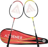 Adrenex by Flipkart R201 Combo with cover Multicolor Strung Badminton Racquet  (Pack of: 2, 196 g)