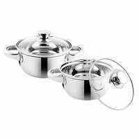 Classic Essentials Steel Marvel Casserole 1050 ml (Set of 2) 