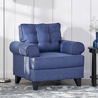 Home Centre 1 Seater Andes Fabric Sofa| Fabric Sofa| (Green) |Two Year Warranty Apply ₹250 coupon