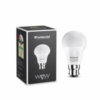 Goldmedal Wow 12W B22 Base LED Bulb - Cool Daylight (6500k) | Energy Efficient | 230 Degree Light Coverage | Surge Protection up to 4KV | Rated Life 15000 Hrs | for Home & Office |Pack of 1