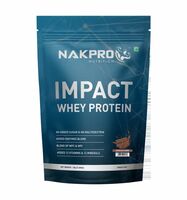 NAKPRO Impact Whey Protein 1 Chocolate 1kg | Isolate & Concentrate, 24g Protein - Instamart