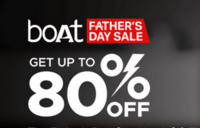 Boat Father's Day Sale - Upto 80% Off + Extra 5% Off 