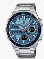 Edifice Blue Dial Silver Stainless Steel Band Analog-Digital Watch - For Men ED599 (EFV-C110D-2BDF) @ ₹ 7,245/- only