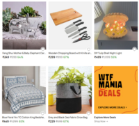 Pepperfry What The Fry deals- Upto 67% Off on Feng Shui Showpiece, Chopping Board set, Night Lamp & More 