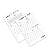Amazon Brand - Solimo Desk Notepad, To Do List Planner, 50 Tear Off Sheets, Set of 2