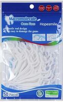Hopesmile 3 in 1 Tooth Cleaning Dental Floss Picks Toothpick Plastic Set for Clean Teeth Fresh Breath Healthy Gums Suparb 50 Piece Setwhite