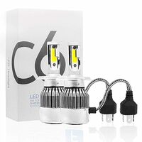 C6 12V H4 Car LED Headlight Cool White (Set of 2)