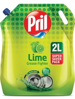 Pril Lime Liquid Dishwash Gel - 2 Litre Pouch | 