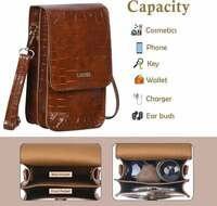 LEEZEL  Wallet Sling Bag for Mobile Cell Phone Holder