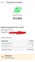 Happy Tokens App: 10% Discount + 40% Cashback on Bill Payment in Bhagwati Restaurant and others (Mumbai) 