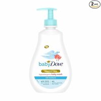 Baby Dove Rich Moisture Hair to Toe Baby Wash 400 ml, No Tears Body Wash for Baby's Soft Skin - Hypoallergenic, No Sulphates, No Parabens