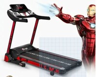 Powermax Fitness MTA-2500 Motorized Treadmill with Automatic Lubrication and Jumping Wheels Treadmill (Max Weight:110 kg)