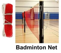 VICTORY Badminton Net , Badminton Net Nylon, Super Special Quality Badminton Net  (Red)