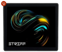 STRIFF Mpad Mouse Mat 230X190X3mm Gaming Mouse Pad, Non-Slip Rubber Base, Waterproof Surface, Premium-Textured, Compatible with Laser and Optical Mice(Universe Black) 