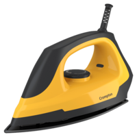 Crompton Eris 1000 Watts Dry Iron (6 Fabric Settings, Yellow and Black)