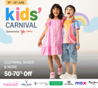 Kids' Carnival at 70% off on clothing, shoes & more (16th-25th june)