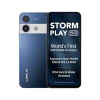 Lava Storm Play 5G Smartphone (6+6*GB RAM, 128GB Storage)