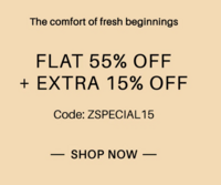 Flat 55% Off + extra 15% Off on Zivame