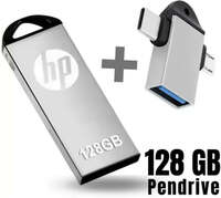 HP v220w 2IN1 OTG 128 GB Pen Drive (Silver)