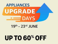 Appliances Upgrade Days - Up To 60% Off + upto 10% off with SBI, HDFC, Axis, Yes & More Bank Cards (19-23 June)