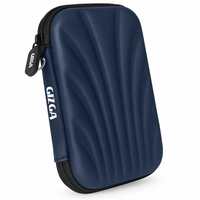 GIZGA 2.5" External Hard Drive Case – Shockproof, Water-Resistant Travel Pouch (Navy Blue) At Just Rs.235