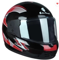 Maxwell Full Face Helmet ISI Marked strap for Men & Women Bike & Scooty Riding Motorbike Helmet (BLACK,RE.D) location specific