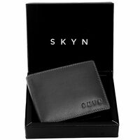 [LOOT DEAL] Rs 244 only, SKYN Genuine Leather Wallet for Men's Black Bifold RFID Blocking Wallet 