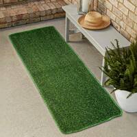 STATUS Artificial Grass Door Mat  (Green, Large)