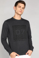 (100% supercoins back) METRONAUT Full Sleeve Printed Men Sweatshirt