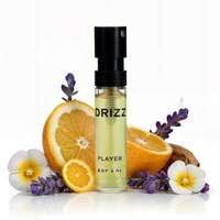 Available twice, user specific ,DRIZZ Player 2ml Perfume Tester for Men | Long Lasting with Citrus, Violet & Sandalwood | Fresh & Versatile Body Spray | Mini Fragrance Gift | Try Before You Buy, 80 ml