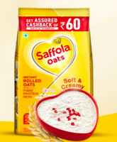 Saffola Oats: Get Assured ₹60 on Saffola Soft & Creamy Oats Pack worth ₹99