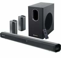ZEBRONICS Juke BAR 7600 Soundbar, 300 Watts, 5.1 Surround, Dual Rear Satellites, Triple Driver Soundbar, 6.5"" Subwoofer, Bluetooth