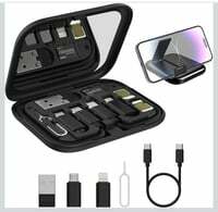 Portronics Snapcase 60W Multifunctional Fast Charging Data Cable Kit, Conversion Set USB A & Type C etc.