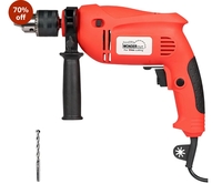 WONDERCUT Wc-Ed13-R Impact Drill Machine Reversible Hammer Driver Variable Speed Screwdriver (13Mm 650W), Red