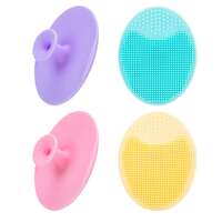 JEXCULL 4 Pack Face Scrubber,Soft Silicone Facial Cleansing Brush Face Exfoliator 