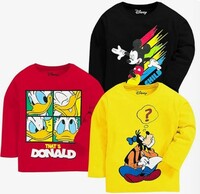 Kuchipoo © Disney Boys Full Sleeves T-Shirt pack of 3