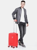 Wildcraft Red Textured Onyx Cabin Trolley Suitcase